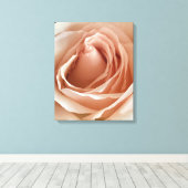 PerzikRoos Canvas Afdruk (Insitu (Houten vloer))
