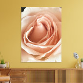 PerzikRoos Canvas Afdruk (Insitu (Woonkamer))