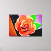 PerzikRoos Canvas Afdruk (Voorkant)