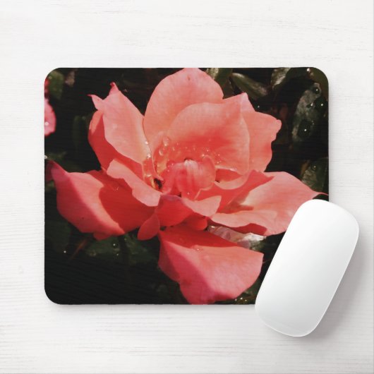 perzikroos en -druppels muismat (Met muis)