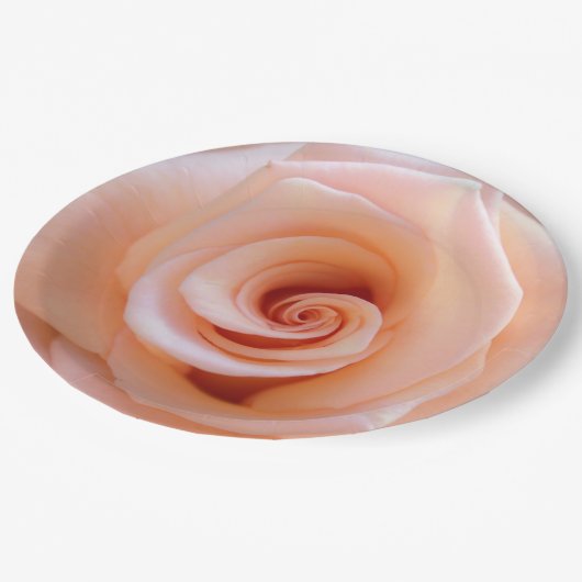 PerzikRoos Papieren Bordje (Gekanteld)