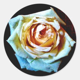 PerzikRoos Ronde Sticker