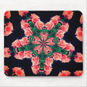 Perzikrosebuis - Abstracte bloemkunst Muismat (Voorkant)