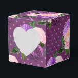 Perzikroze en lavender Paarse Floral Bedankdoosjes<br><div class="desc">waterverf florale hoes met trendy perzik,  roze en lavender paars,  die snel en gemakkelijk aan de specificaties van uw voorval kunnen worden aangepast.</div>