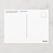 Perzikroze met gele keelbloemen overdag briefkaart (Achterkant)