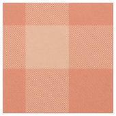 perzikroze oranje buffelplaid stof (Close Up)