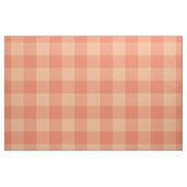 perzikroze oranje buffelplaid stof (Fat Quarter)