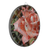 Perzikroze Roos Dartbord (Voorkant Links)