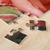 Perzikroze Roos Legpuzzel (Zijkant)
