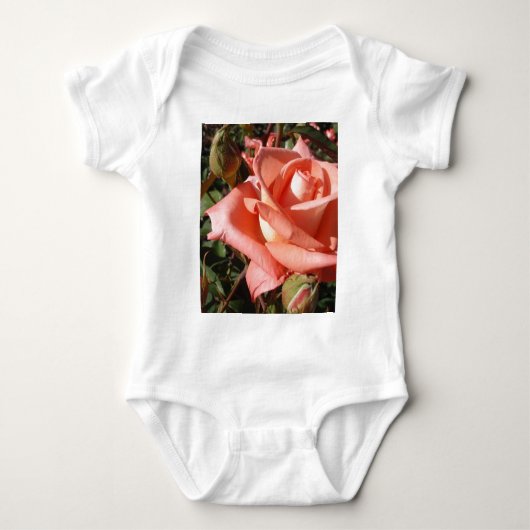 Perzikroze Roos Romper (Voorkant)