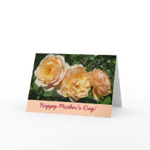 PerzikRozen Moederdag Kaart