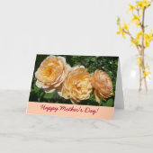 PerzikRozen Moederdag Kaart (Gele Bloem)