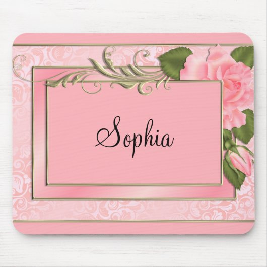 PerzikRozen Muismat (Voorkant)