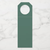 Perzikrozen | Persoonlijk Huwelijk Flessenhanger (Achterkant)