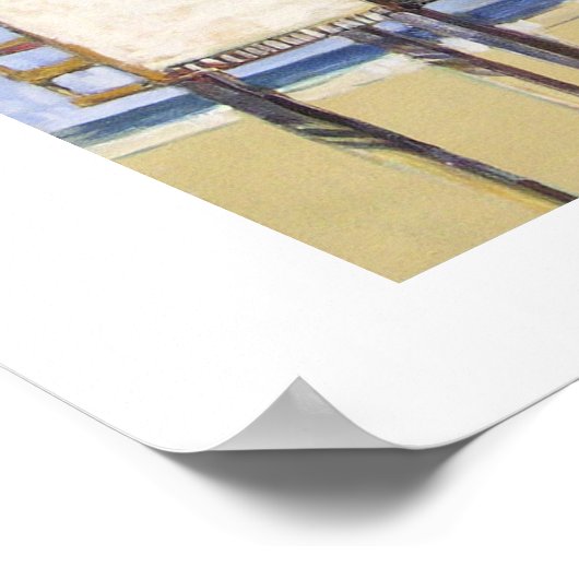 Perzikshuisvesting — Afdruk Poster (Hoek)