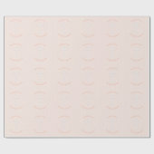 Perziksinaasappelen en stripes cadeaupapier (Vlak)