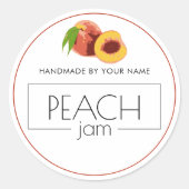 Perzikspam Stickers met een etiket voor kleine pro (Voorkant)
