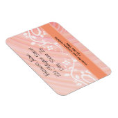 Perzikspiraaltjes, Filigree en Flowers, aangepast Magneet (Rechterzijde)