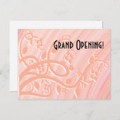 Perzikspiraaltjes, Filigree en Flowers aangepaste Briefkaart (Voorkant / Achterkant)