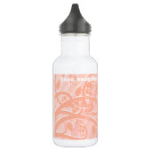 Perzikspiraaltjes, Filigree en Flowers Waterfles (Links)