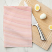 Perzikspiralen en roze pasta's theedoek (Quarter Fold)