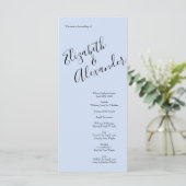 perziksridder-Roos met lichtblauw Menu (Staand voorkant)