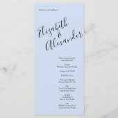  perziksridder-Roos met lichtblauw Menu (Voorkant)