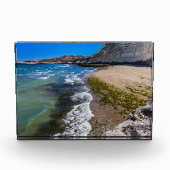 Perzikstrand in Puerto Piramides, Argentinië Fotoblokken (Voorkant)