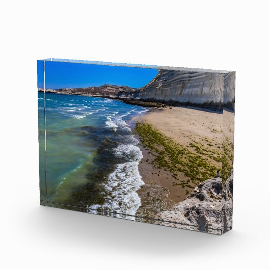 Perzikstrand in Puerto Piramides, Argentinië Fotoblokken (Rechts)