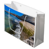 Perzikstrand in Puerto Piramides, Argentinië Groot Cadeauzakje (Voorkant Gekanteld)