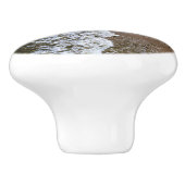 Perzikstrand in Puerto Piramides, Argentinië Keramische Knop (Zijkant)