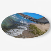 Perzikstrand in Puerto Piramides, Argentinië Papieren Bordje (Gekanteld)