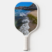 Perzikstrand in Puerto Piramides, Argentinië Pickleball Paddle (Achterkant)
