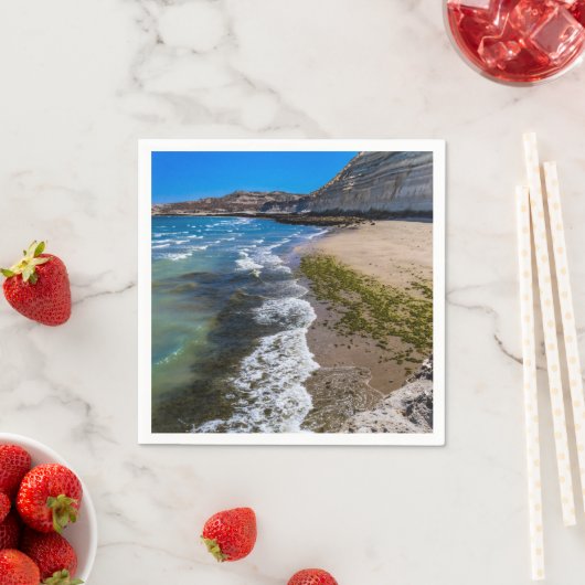 Perzikstrand in Puerto Piramides, Argentinië Servet (Insitu)