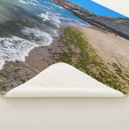 Perzikstrand in Puerto Piramides, Argentinië Sherpa Deken