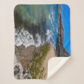 Perzikstrand in Puerto Piramides, Argentinië Sherpa Deken (Voorkant)