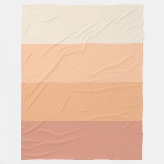  perzikstrepen fleece deken (Voorkant)