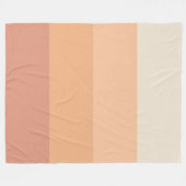  perzikstrepen fleece deken (Voorkant (Horizontaal))