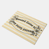 Perzikstrips zonder bloesem deurmat (Schuin)