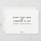 Perziksurfkerstmis Feestdagenkaart (Achterkant)