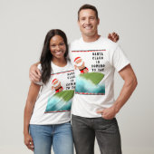 Perziksurfkerstmis T-shirt (Unisex)