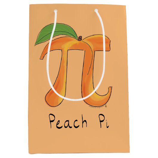 Perziksymbool Wiskunde leraar Medium Cadeauzakje (Voorkant)