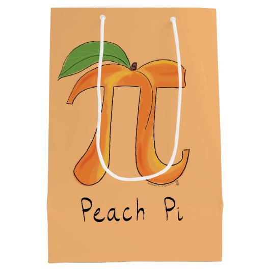 Perziksymbool Wiskunde leraar Medium Cadeauzakje (Achterkant)