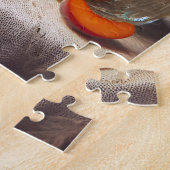 Perziktaart 1950s Retro Keukenscène Legpuzzel (Zijkant)