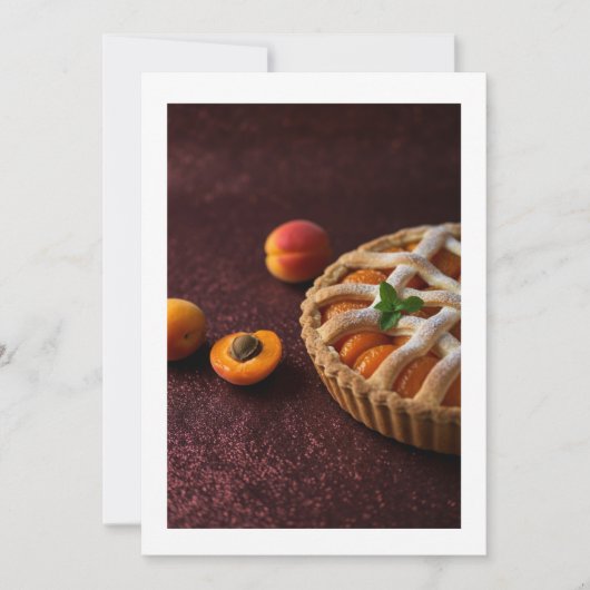 perziktaart kaart (Voorkant)