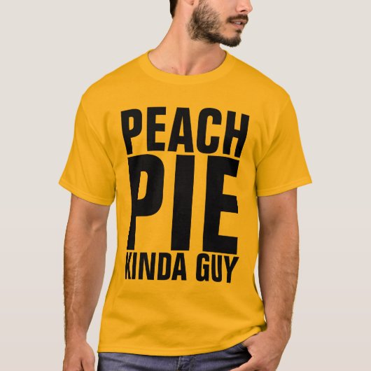 PERZIKTAART MANNEN T-SHIRTS (Voorkant)