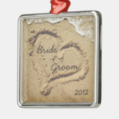 Perzikthema Eerste kerstversiering Metalen Ornament (Links)