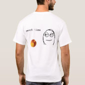 perziktijd achteraan/vooraan t-shirt (Achterkant)