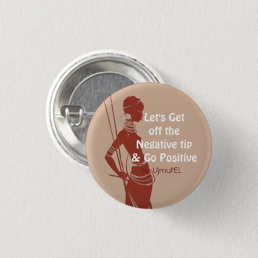 Perziktoets Positief Ronde Button 3,2 Cm (Voorkant /achterkant)