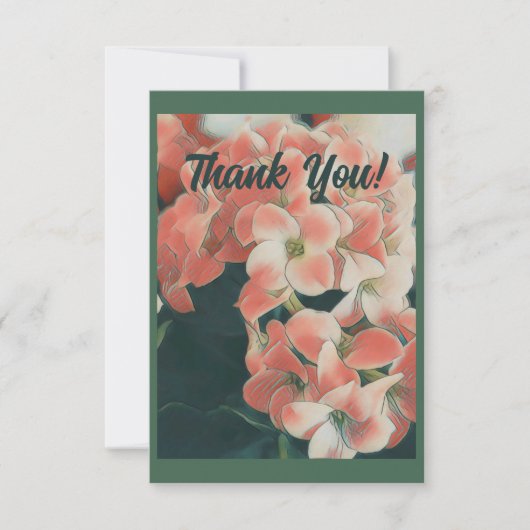 Perzikventiel Bedankkaart (Voorkant)